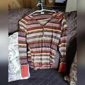 NOBO Multicolor Striped Blouse with Buttoned Neckline